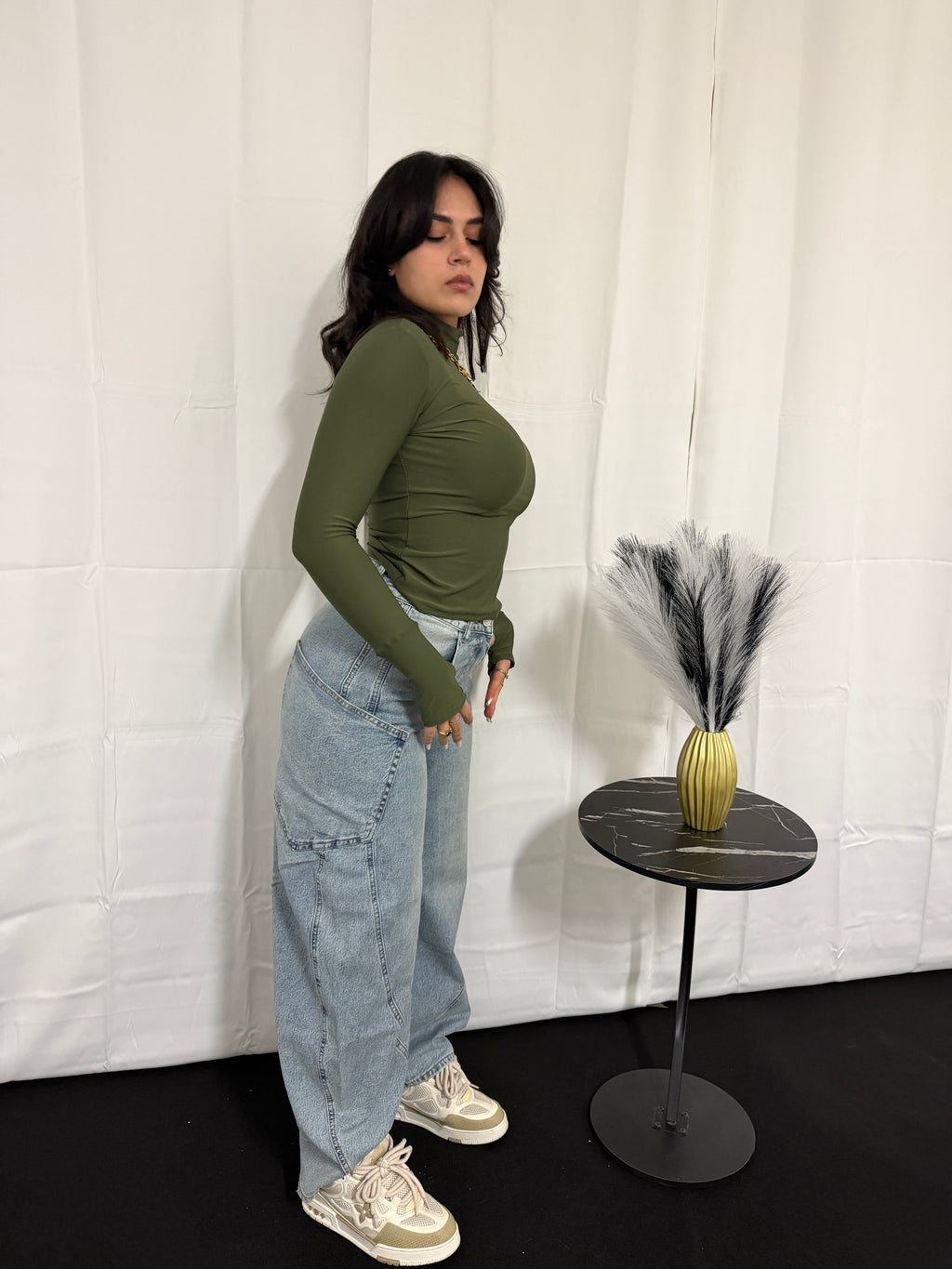 Denim baggy